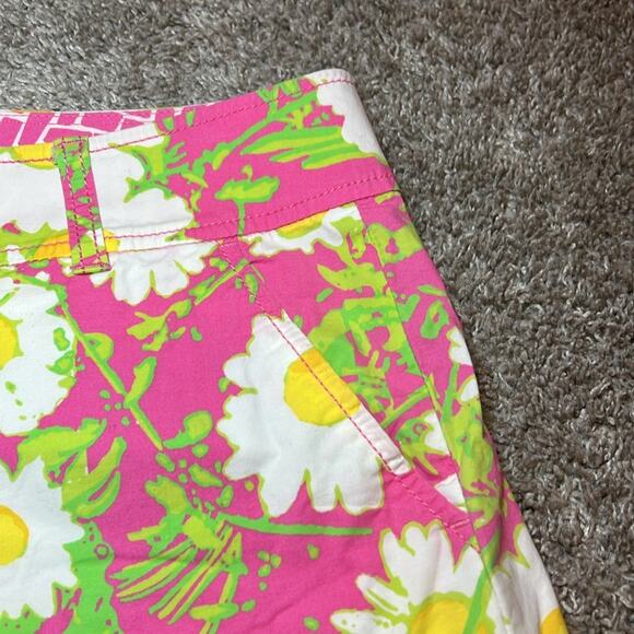 Lilly Pulitzer Pink Label 5" Shorts Size 2 Preppy Beach Pink Floral - Picture 4 of 16